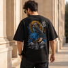 Lord Shiva Embroidered Oversized T-Shirt for Men BLACK | Spiritual Streetwear Tee