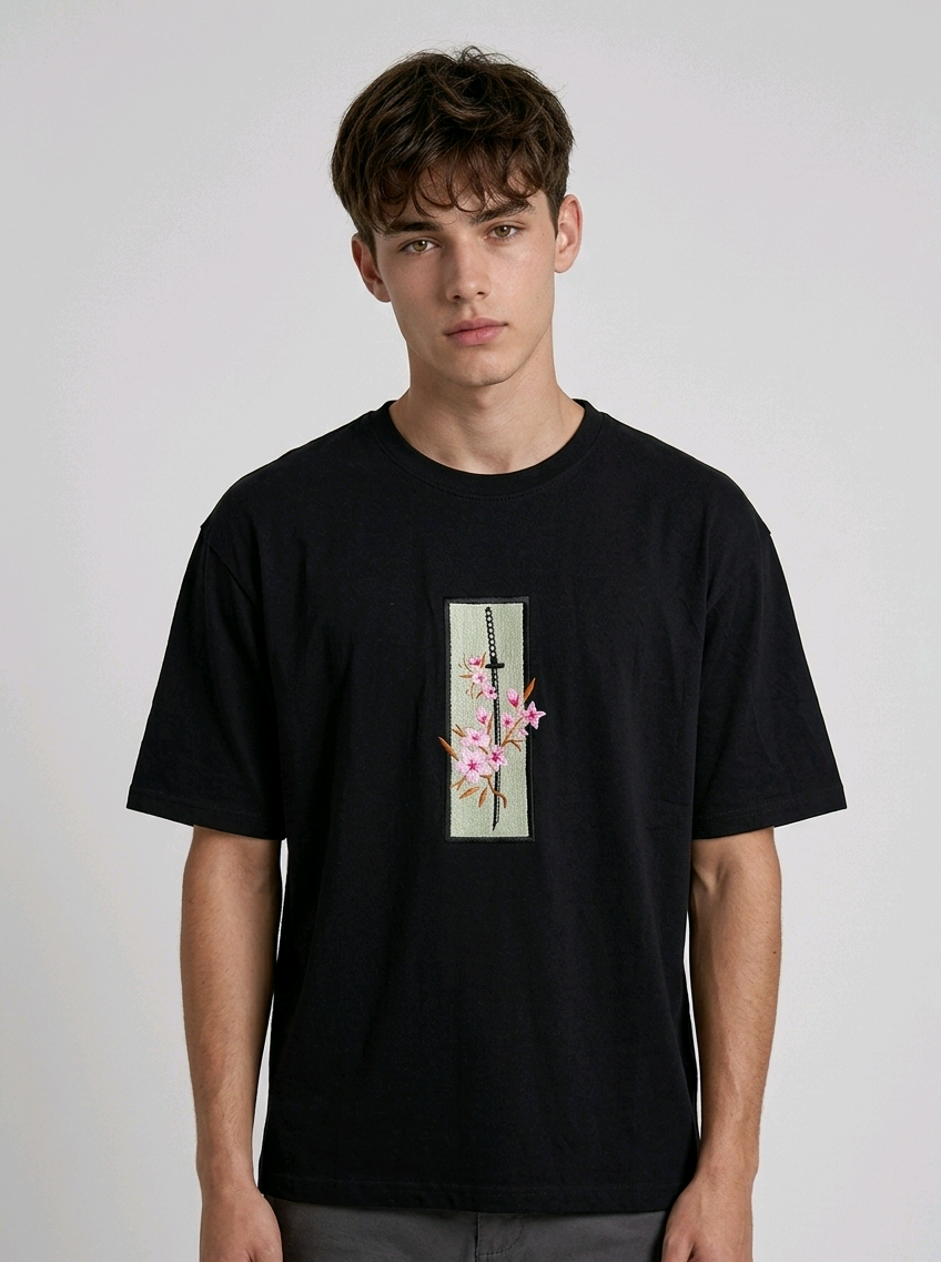 "high-density direct embroidery" to emphasize the premium quality and design technique.